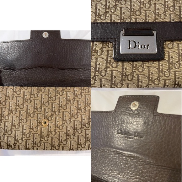 ✨Authentic Vintage Christian Dior Diorissimo Oblique Monogram Wallet On Chain - Picture 11 of 15